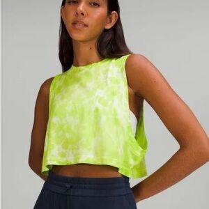 neon yellow lululemon tank